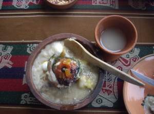 Recoto Relleno με συνοδεία μπύρας από καλαμπόκι