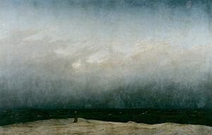 Caspar David Friedrich: "Der Mönch am Meer" (1808/1810, Alte Nationalgalerie, Βερολίνο).
